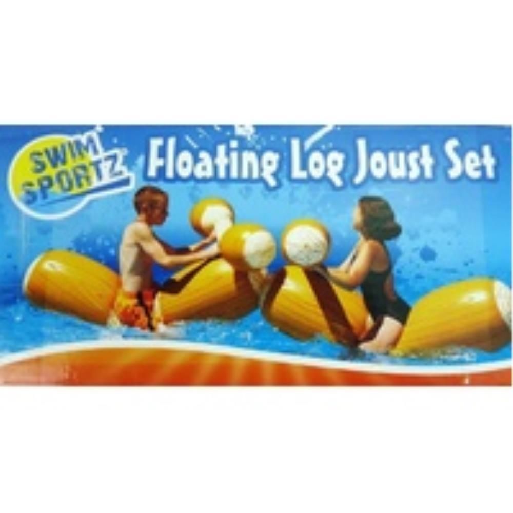 SwimSportz Floating Log Joust Set Swimming Pool Game Swim Sportz