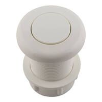 Splash Spa & Pool Air Switch Button Standard 46mm Top Dia White with Locking Nut
