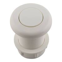 Splash Spa & Pool Air Switch Button Standard 46mm Top Dia White with Locking Nut