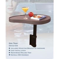 Spa Hot Tub Deluxe Tray Table Caddy Covermate Accessory Graphite Grey 
