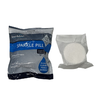 Pool Water Clarifier Lo Chlor Sparkle Pill Tablet 125g x 3 Pack