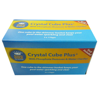 Pool Water Clarifier Floc Cubes x 2 With Phosphate Remover & Skimmer Sock