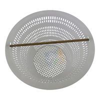 Filtrite Sk950 / SKB900 Quiptron Pool Skimmer Basket C/w Brass Handle