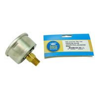 New Pool Filter Gauge Back Rear Mount Aussie Gold Wika S/S  - Sand & Cartridge Filters