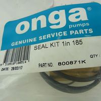 Onga Genuine 18 Series 185 Pump Mechanical Seal Kit 1" Seal & O-rings 800871K