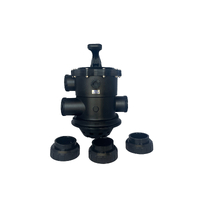 Waterco Sand Filter Multi Port Valve 50mm Ports-Clamp Type - 228058 Top Mount