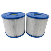Spa-Quip SQ1040 Square Face Skimmer Filter Cartridge Set of 2