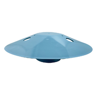 Swimming Pool Main Drain Cover Easy Fit Weighted High Dome - Light Blue