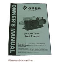 Onga LTP550 Leisure Time Pool Pump 0.75 HP Leisuretime Swimming Pool & Solar Pump