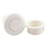 Splash Spa & Pool Air Switch Button Standard 46mm Top Dia White with Locking Nut