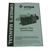 Onga LTP1100 Leisure Time Pool Pump 1.5 HP Swimming Pool & Solar Pump LTP-1100