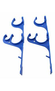 Swimming Pool Telescopic Pole & Brush-Hose Hanger 'n' Holder