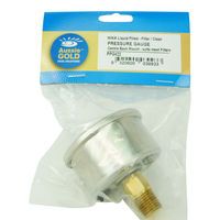 New Pool Filter Gauge Back Rear Mount Aussie Gold Wika S/S  - Sand & Cartridge Filters