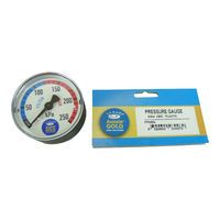New Pool Filter Pressure Gauge Back/Rear Mount Aussie Gold Eco - Sand & Cartridge Filters
