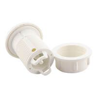 Splash Spa & Pool Air Switch Button Standard 46mm Top Dia White with Locking Nut