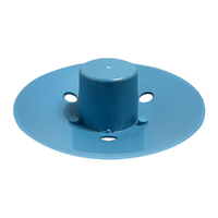 Swimming Pool Main Drain Cover Easy Fit Weighted High Dome - Light Blue