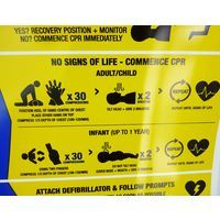 CPR Pool Sign 2025 updated DRSABCD PVC Swimming Pool Safety Sign - Aussie Gold