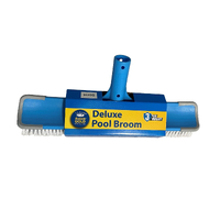 Aussie Gold 45cm x 10cm Extra Deep Pool Brush Deluxe Curved Wide Pool Broom - 3 Year Warranty
