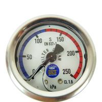 New Pool Filter Gauge Back Rear Mount Aussie Gold Wika S/S  - Sand & Cartridge Filters
