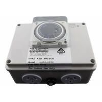 Air Switch Double 10amp Socket - 24hr Timer Clock Controller Splash Pool & Spa 