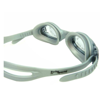 Swim Sportz Champion Goggles - Chlidrens 4+ Swimming Goggle UV Silicone Anti Fog[CLEAR WHITE]