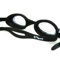 Swim Sportz Champion Goggles - Chlidrens 4+ Swimming Goggle UV Silicone Anti Fog[BLACK]