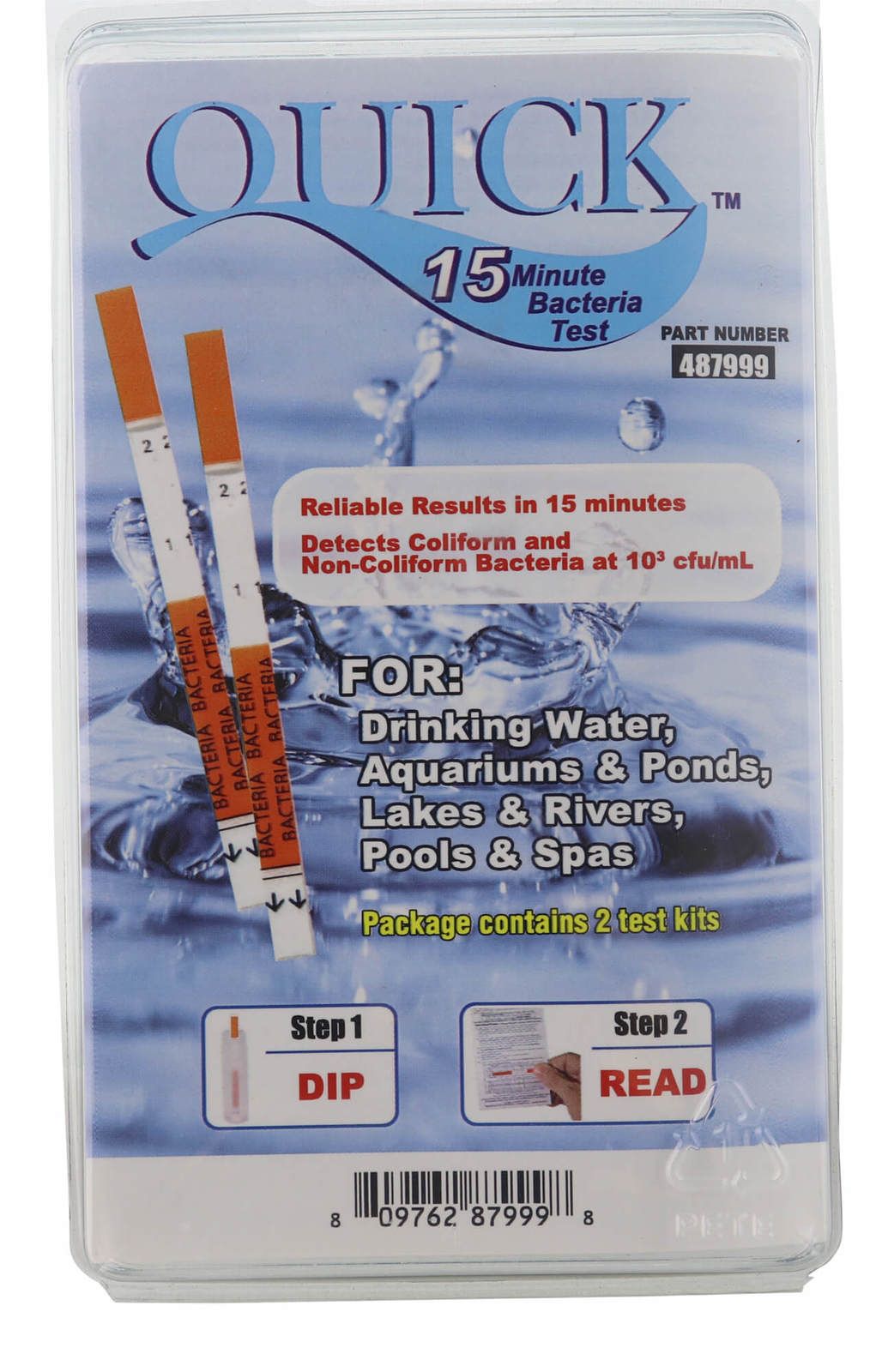 Drinking Water Bacteria Test Kit 15 Minute Bacteria Test Drinking Spa Pool Water