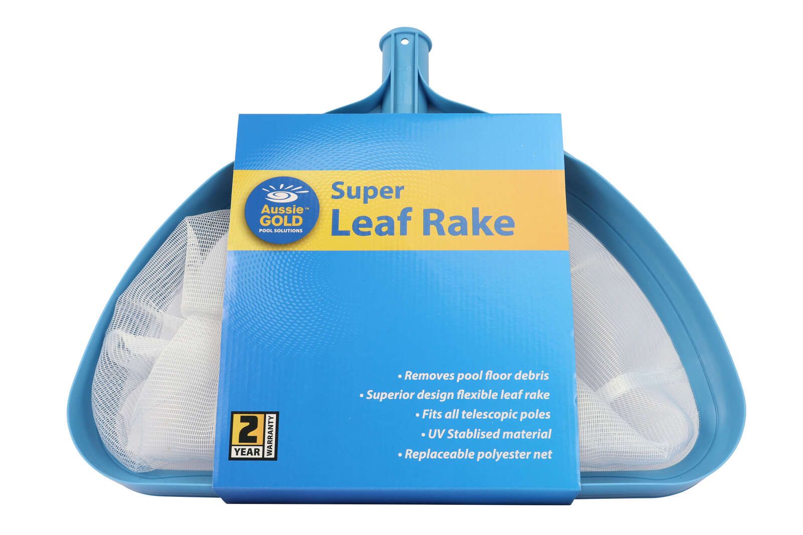 Super Leaf Rake Pool Net -Aussie Gold Super Size Pool Scoop Shovel Net
