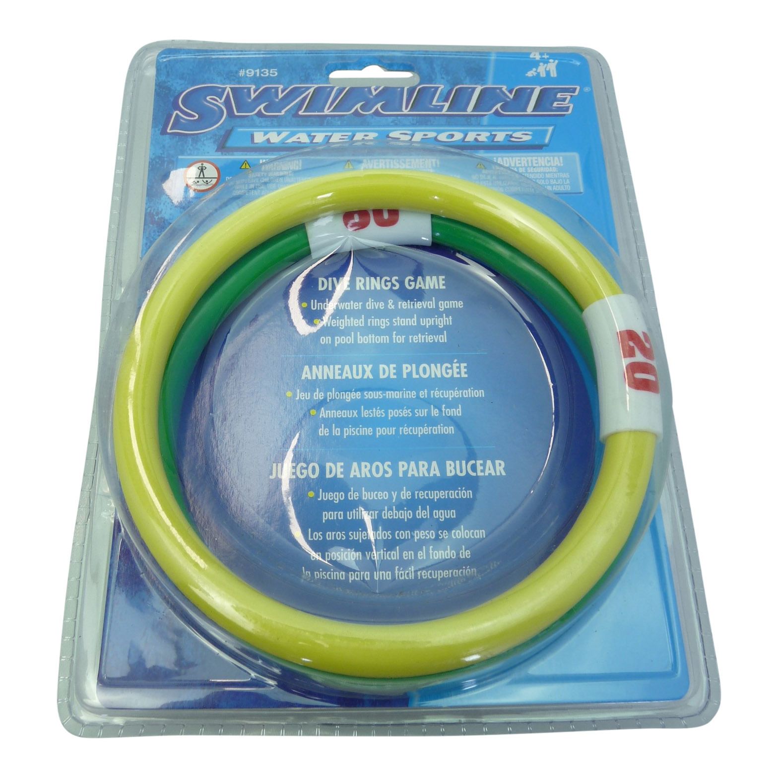 Dive Rings Swimline Swimming Pool Diving Rings Pool Toys - Numbered for Points