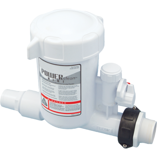 Power Clean Mini Pool & Spa Chlorine/Bromine In line Tablet Feeder Automatic