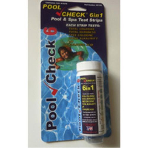 Swimming Pool Test Strips - Pool Check 6 Way - Pool & Spa Water (6 in 1)