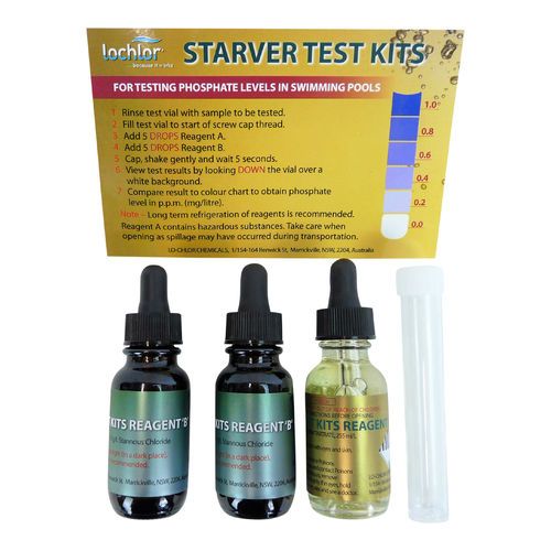 Lochlor PhosphateTest Kit Starver Swimming Pool Water - Lo Chlor