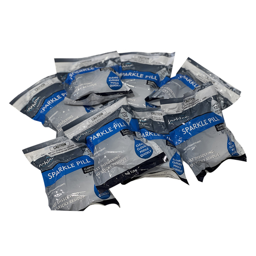 Pool Water Clarifier Lo Chlor Sparkle Pill Tablet 125g x 8 Pack
