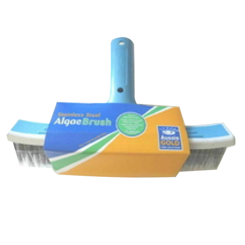Aussie Gold 10" (25cm) Algae Brush - Swimming Pool Stainless Steel Bristles