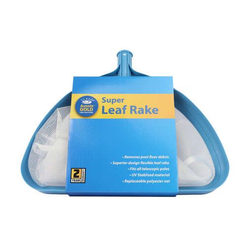 Super Leaf Rake Pool Net -Aussie Gold Super Size Pool Scoop Shovel Net