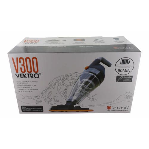 Spa Vacuum Vektro V300 Rechargeable Underwater Pool and Spa Vacuum Cleaner