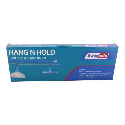 Swimming Pool Telescopic Pole & Brush-Hose Hanger 'n' Holder