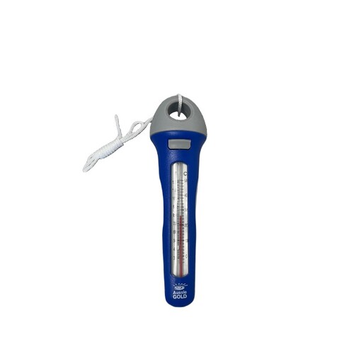 Floating Pool Thermometer & String - Aussie Gold Classic Pool & Spa Hot Tub 