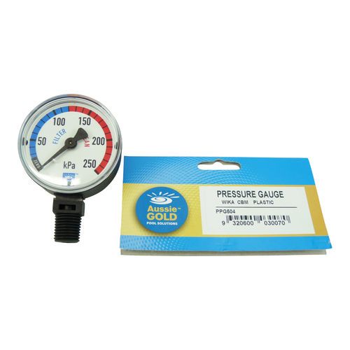 New Pool Filter Pressure Gauge Side Mount Aussie Gold Eco - Sand & Cartridge Filters