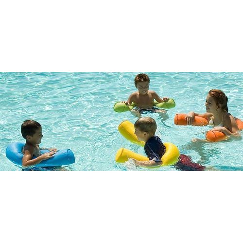 Pool Noodle Bean Bag Shell 5" Blue Swimming Float Deluxe Pool Aid