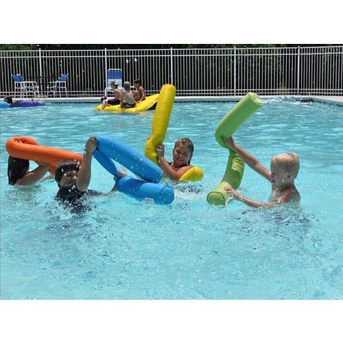 Pool Noodle Bean Bag Shell 5" Yellow Swimming Float Deluxe Pool Aid